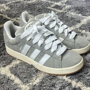 Adidas Campus Gray Suede Sneakers